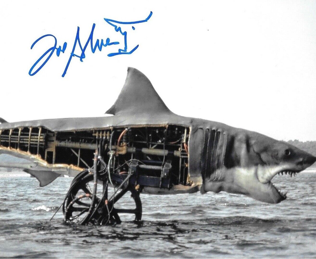 * JOE ALVES * signed 8x10 Photo Poster painting * JAWS SHARK DESIGNER * PROOF * COA * 1