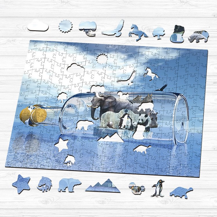 Global Warming Wooden Jigsaw Puzzle