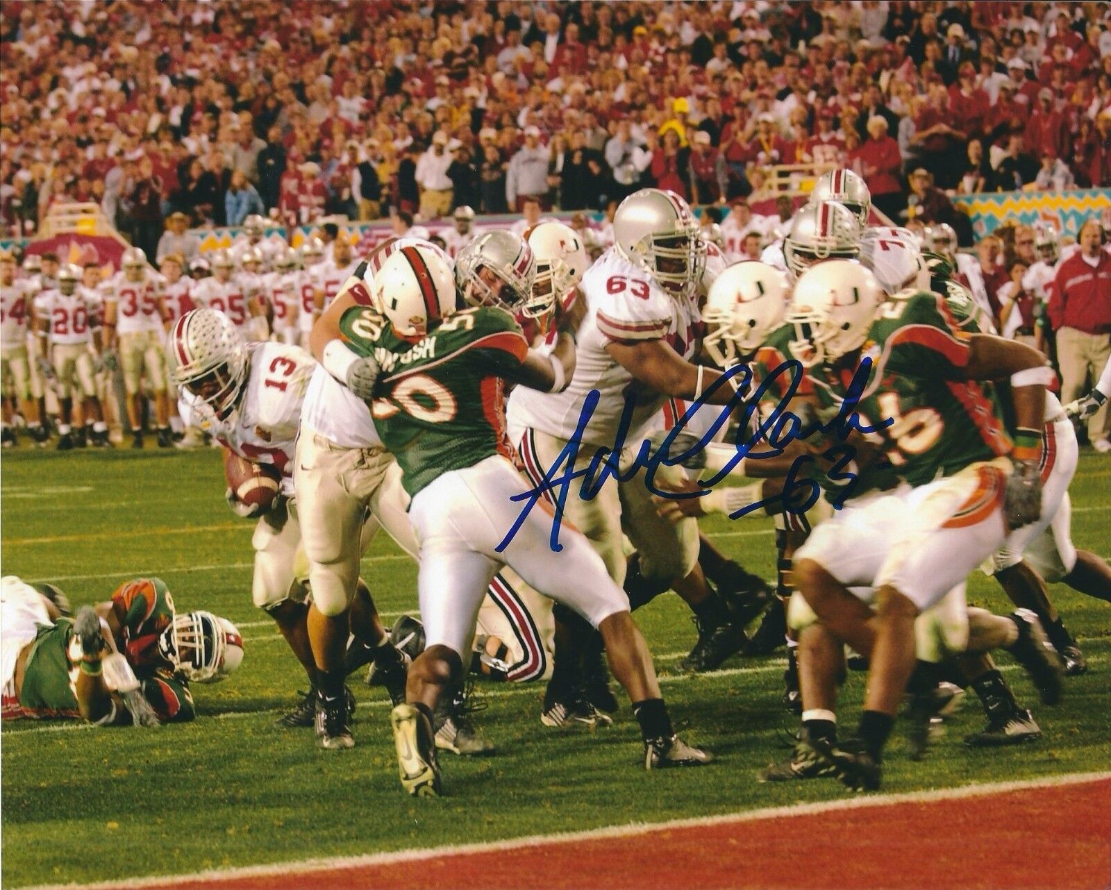 Signed 8x10 ADRIEN CLARKE Ohio State University Autographed Photo Poster painting w/COA