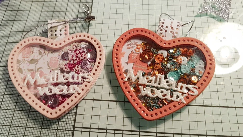 New Die Cut Metal Cutting die keychain shaker Heart Paper Key Chain Scrapbook Paper Craft Card Punch Art Knife Cutter