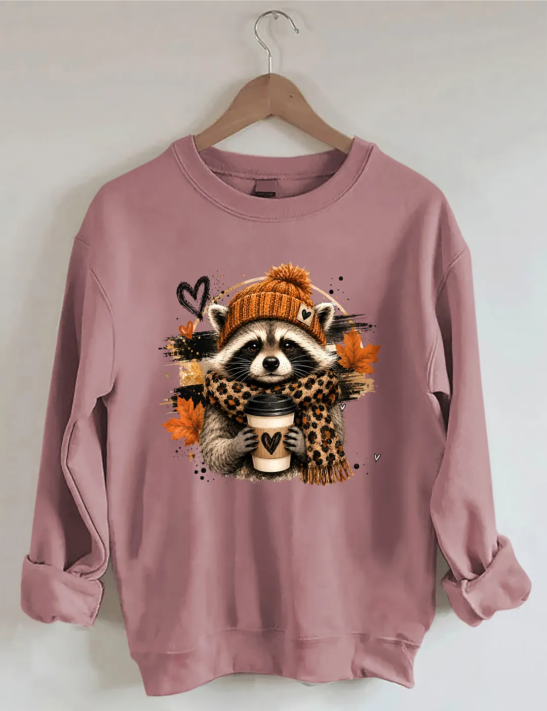 Raccoon Coffee Sweatshirt