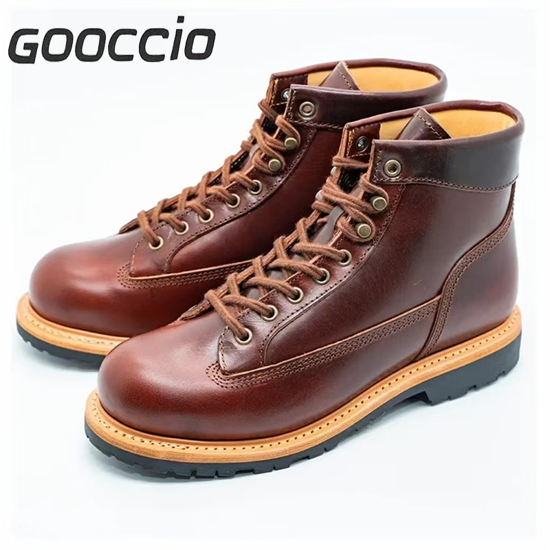 SB183  Tochigi Cowhide 15552 Work Boots For Men  GOOCCIO   