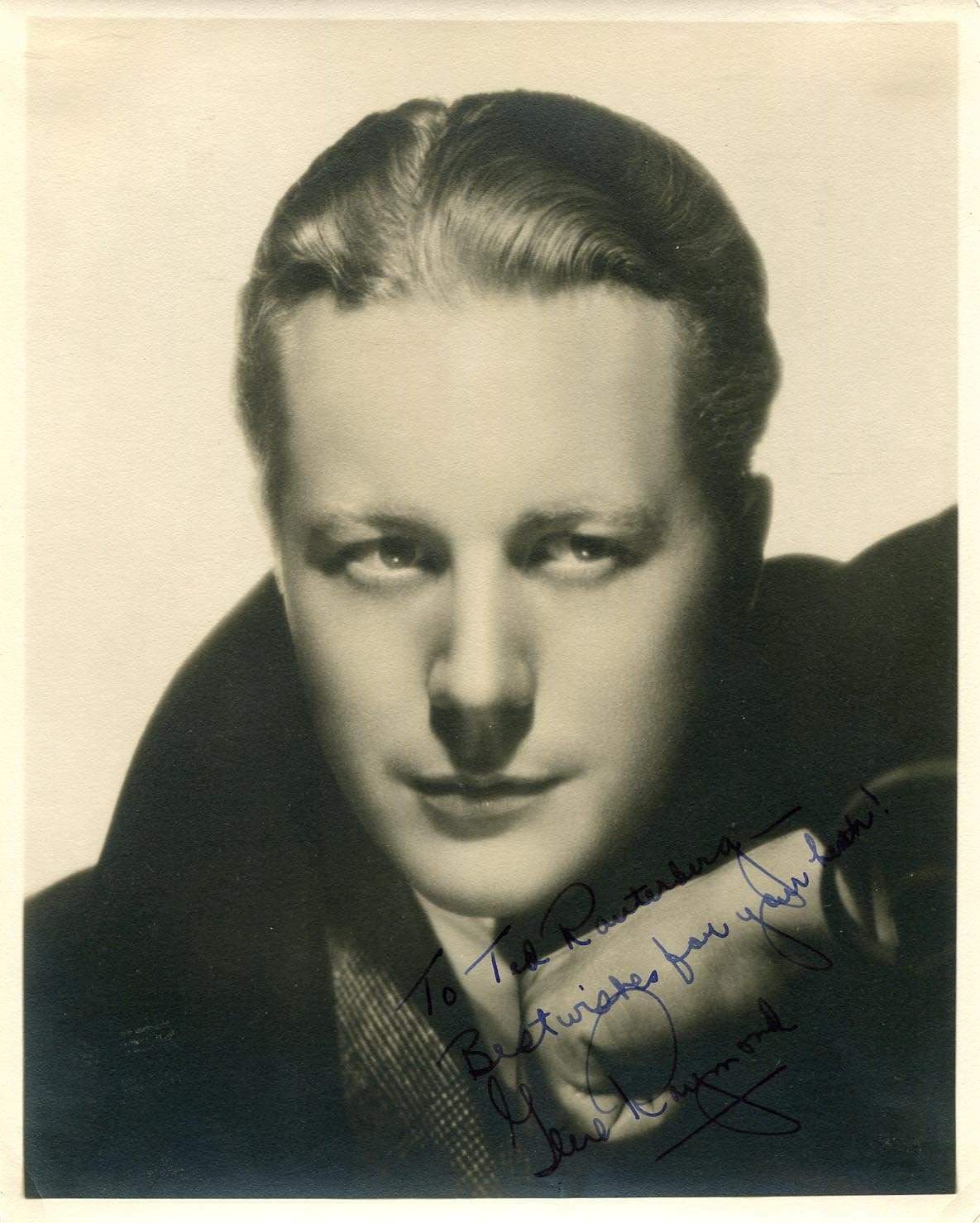 ACTOR Gene Raymond autograph, signed vintage Photo Poster painting