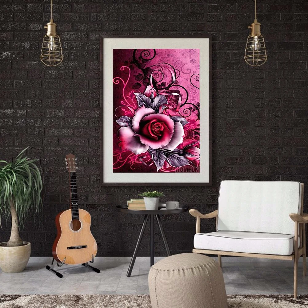 Diamond Painting - Full Round Drill - Rose(30*40cm)