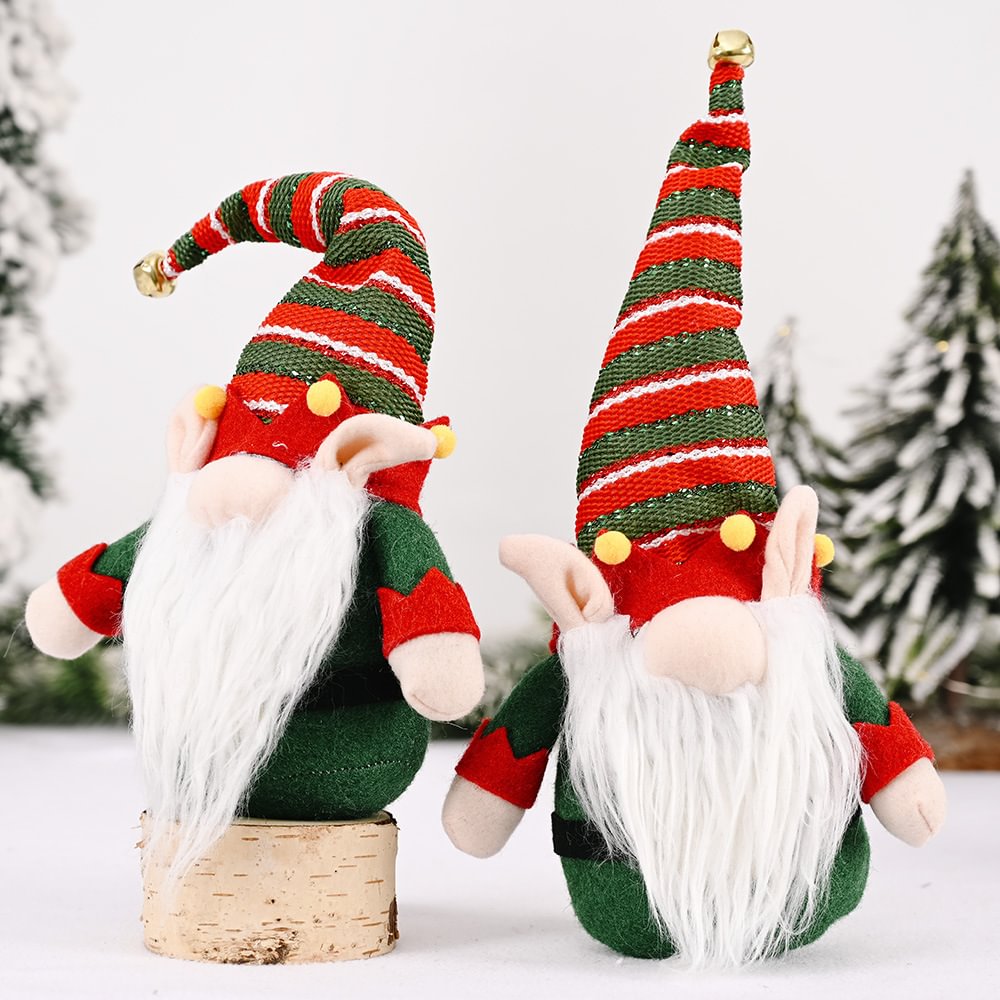 Winter Holiday Plush Handmade Scandinavian Tomte Elf Christmas Gnomes Decorations 