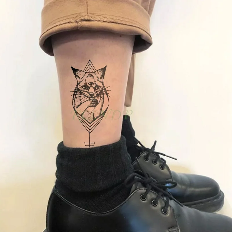 Waterproof Temporary Tattoo Sticker Sun Moon Fake Tatto Flash Tatoo Tatouage hand foot arm For Men Women girl