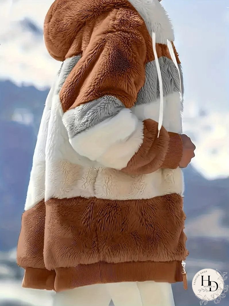 Trendy Tie-Dye Hooded Jacket