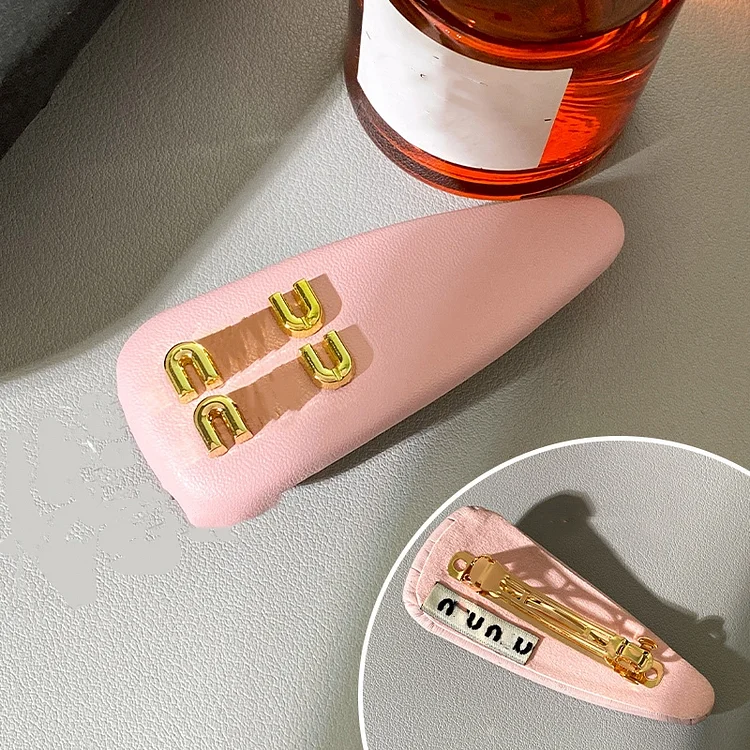 Fashionable Letter Spring Clip Net Red Same As Side Bangs Clip High Top Hair Band Live Broadcast Blogger