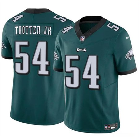 Men's Philadelphia Eagles #54 Jeremiah Trotter Jr Green 2024 Draft  F.U.S.E Vapor Untouchable Limited Stitched Football Jersey