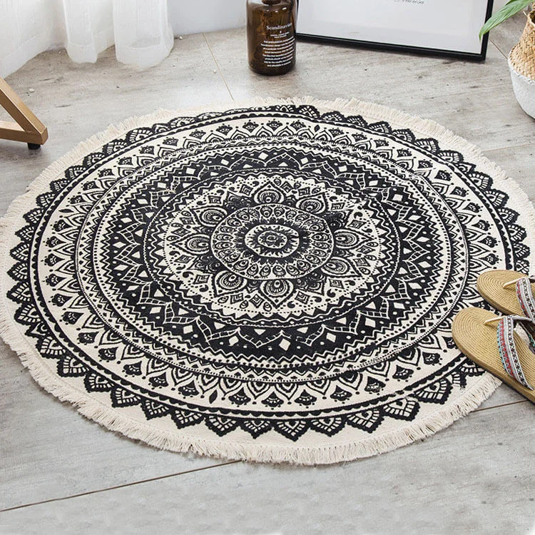 Cotton Area Rug for Living Room / Bedroom