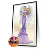 >SALE<Purple Angel 5D Full Round Diamond Painting DIY Rhinestone Picture (B653)
