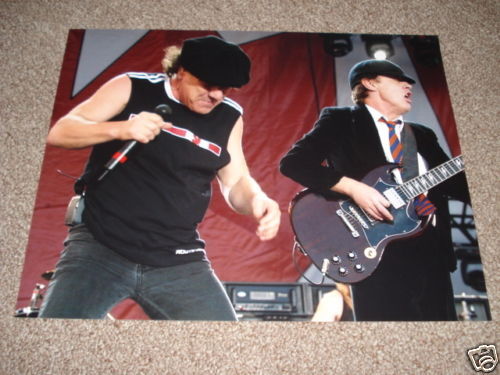 AC/DC Cool 11x14 Live Concert Photo Poster painting Angus Young #1