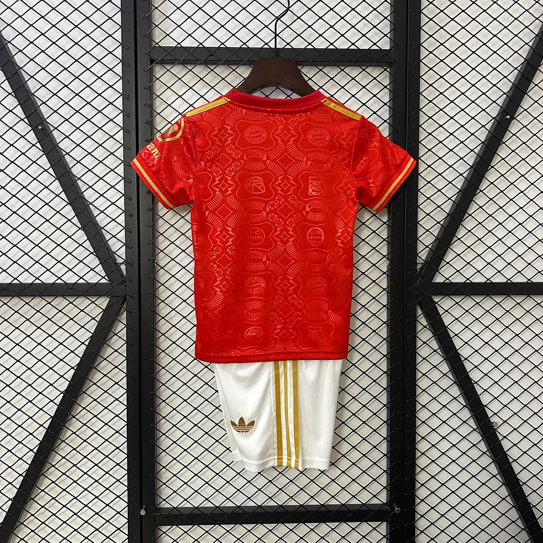 25/26 Bayern Munich 125th Anniversary Kids Kit Football Jersey Thai Quality