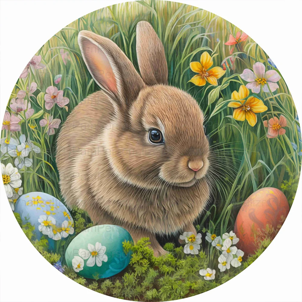 Full Round Diamond Painting - Rabbit(Canvas|30*30cm)