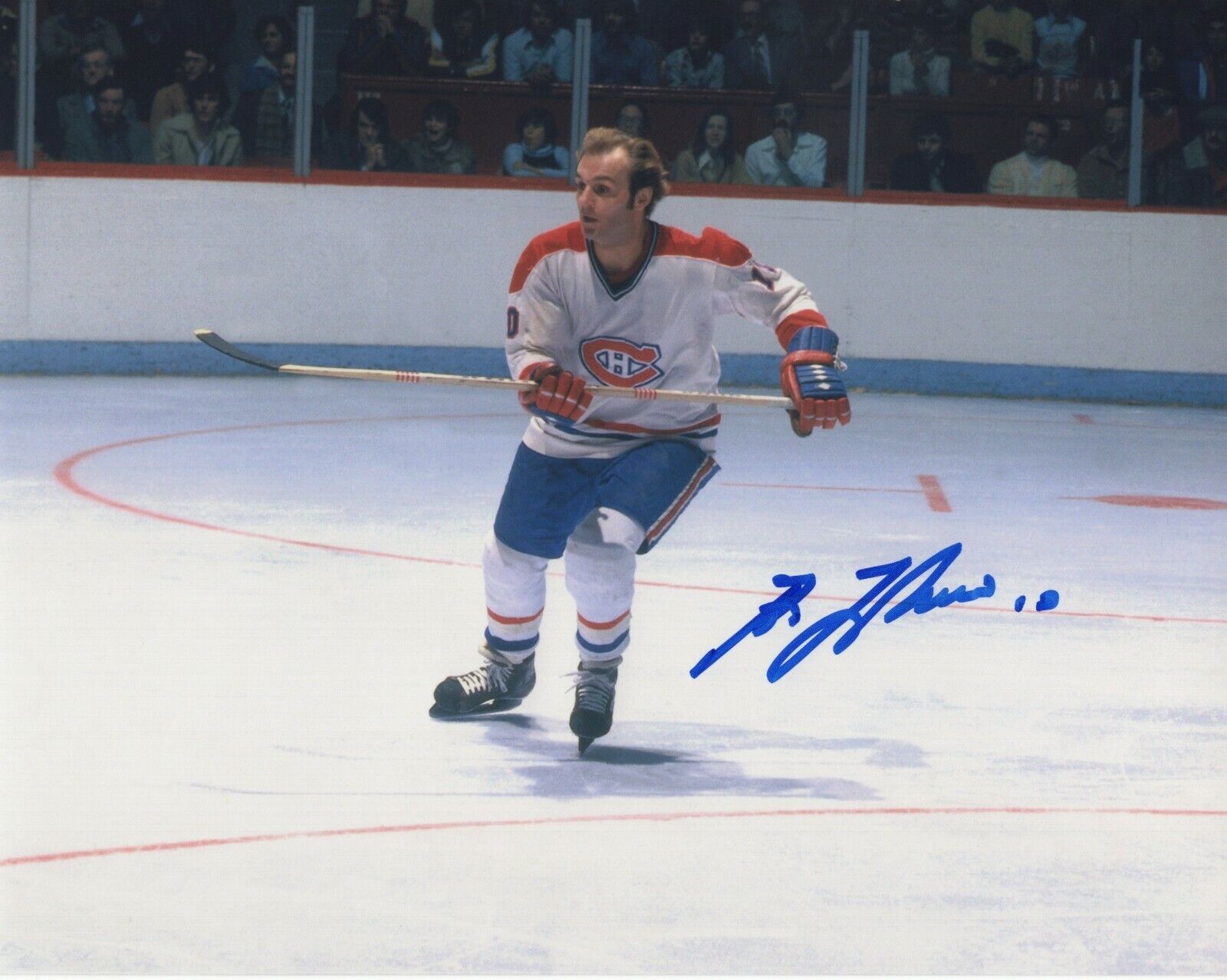 GUY LAFLEUR SIGNED AUTOGRAPH RARE MONTREAL CANADIENS ACTION 8X10 Photo Poster painting PROOF #7