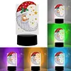 DIY Diamond Painting 7 Color Night Light Lamp Home Decoration Ornament Gift Kit(Xmas Moon)