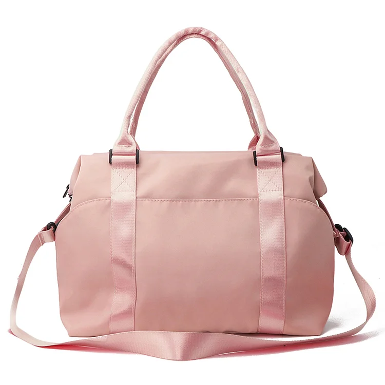Crossbody Travel Bag Large Capacity Wet and Dry Separation Messenger Bag (Pink)