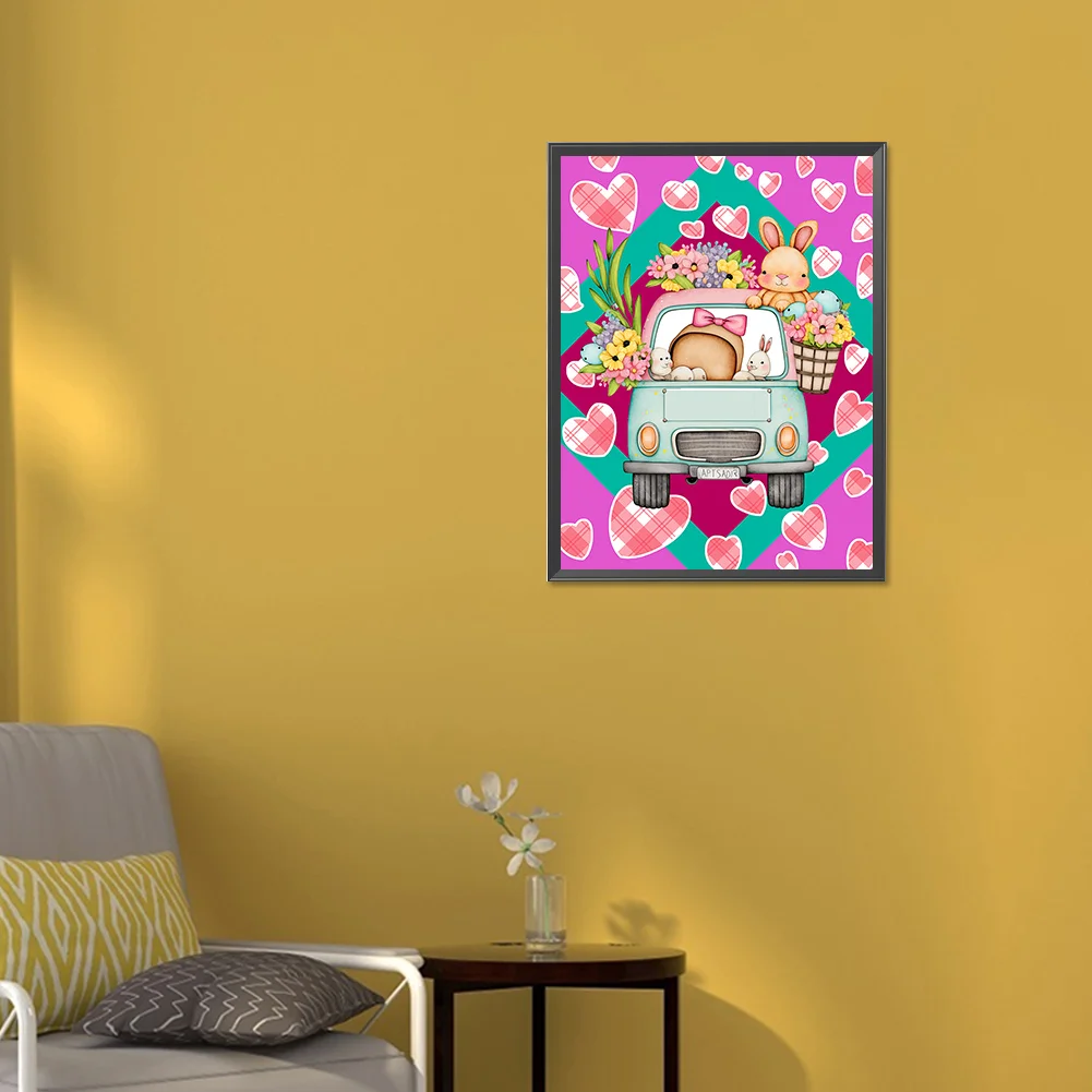 Full Round Diamond Painting 30*40cm - Toy Rabbit