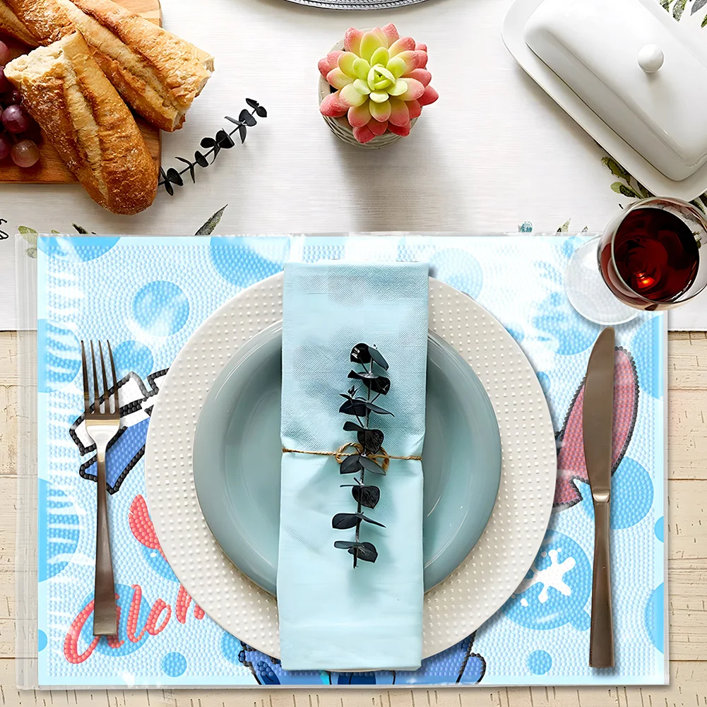DIY Stitch Diamond Painting Placemat Diamond Crafts Projects for Kids Adults