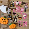 DIY Diamond Painting Halloween Banner Kit, 26 PCS "Happy Halloween" Glitter Letter Flags with Characters, Handmade Sparkling Bunting Garland for Home Party Wall Decoration