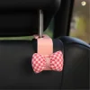 Plaid Floral Car Backseat Hanger Hooks for Bags and Purse