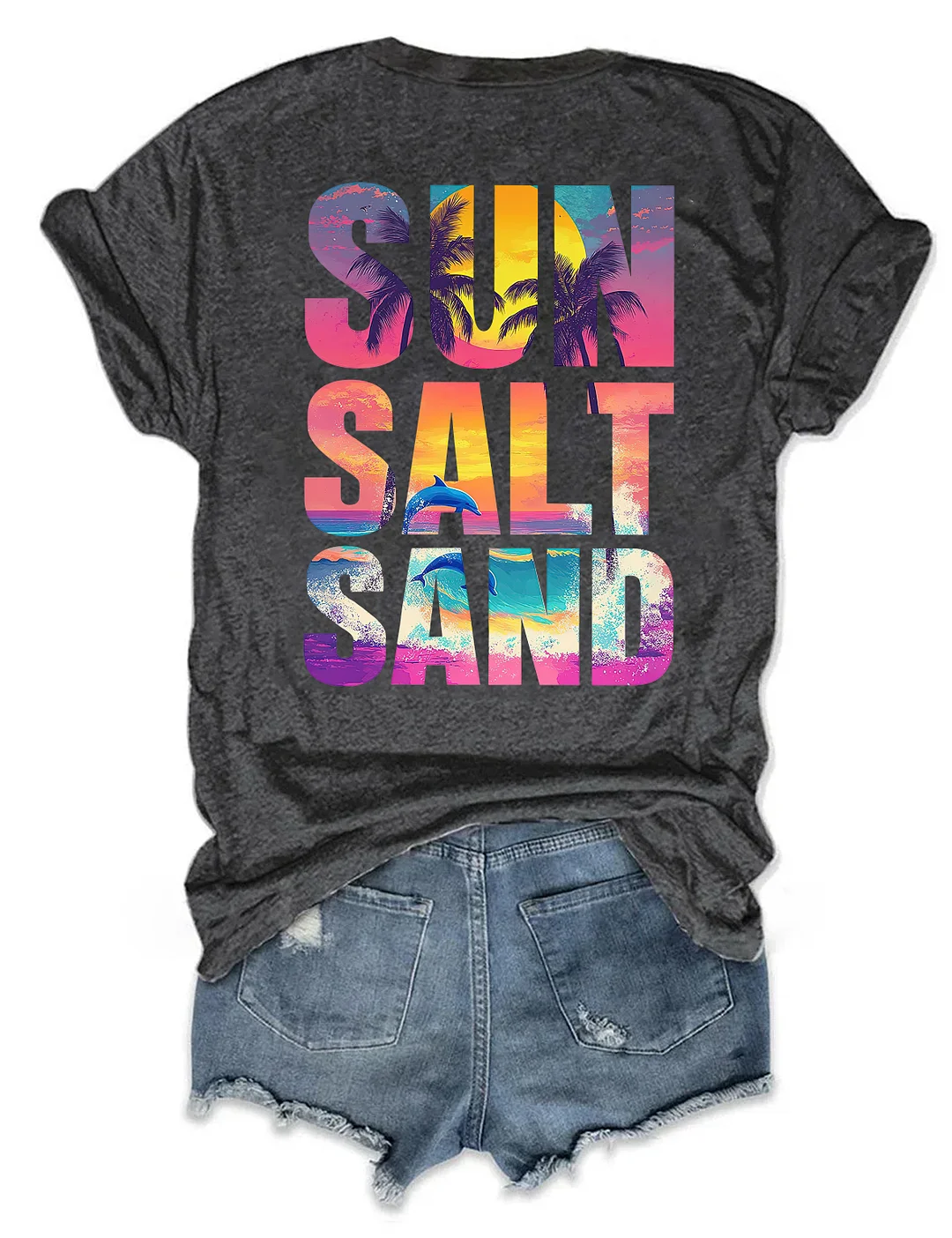 Retro Summer Sun Salt Sand T-shirt
