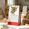 2027 New DIY Diamond Painting Sunflower Butterfly Desk Calendar Set 12-Month Flip Calendar Design Monthly Planner Office Desktop Decor