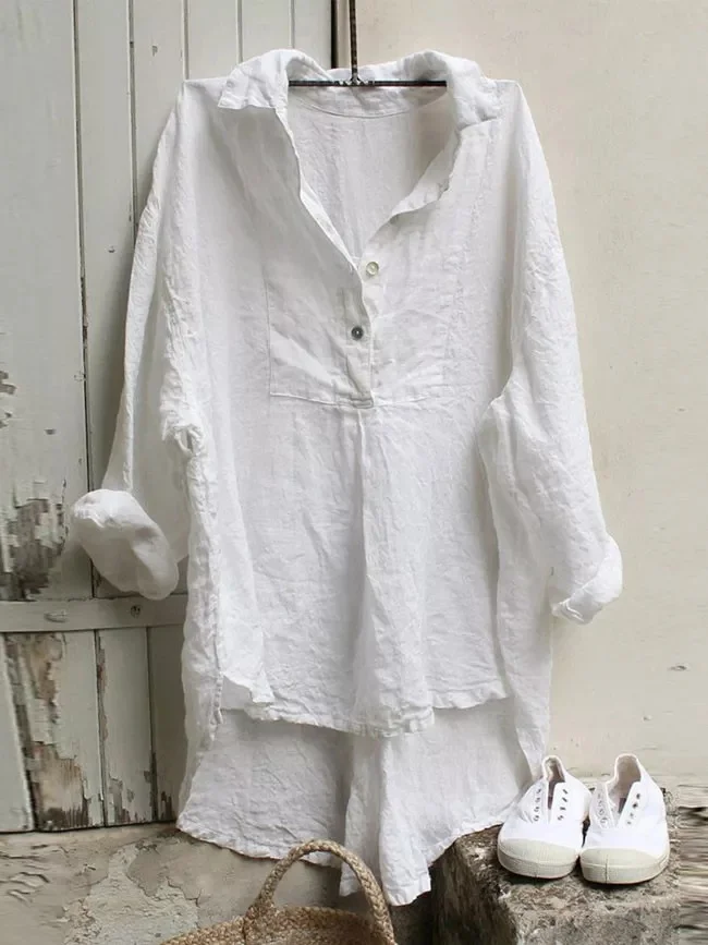 Casual V Neck Long Sleeve Casual Tops