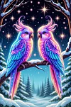 Luxury AB Velvet Diamond Painting Kit - Birds