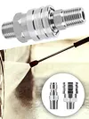 2Pcs 1/4 High Pressure Washer Quick Connector External Thread Pipe Hose Adapter