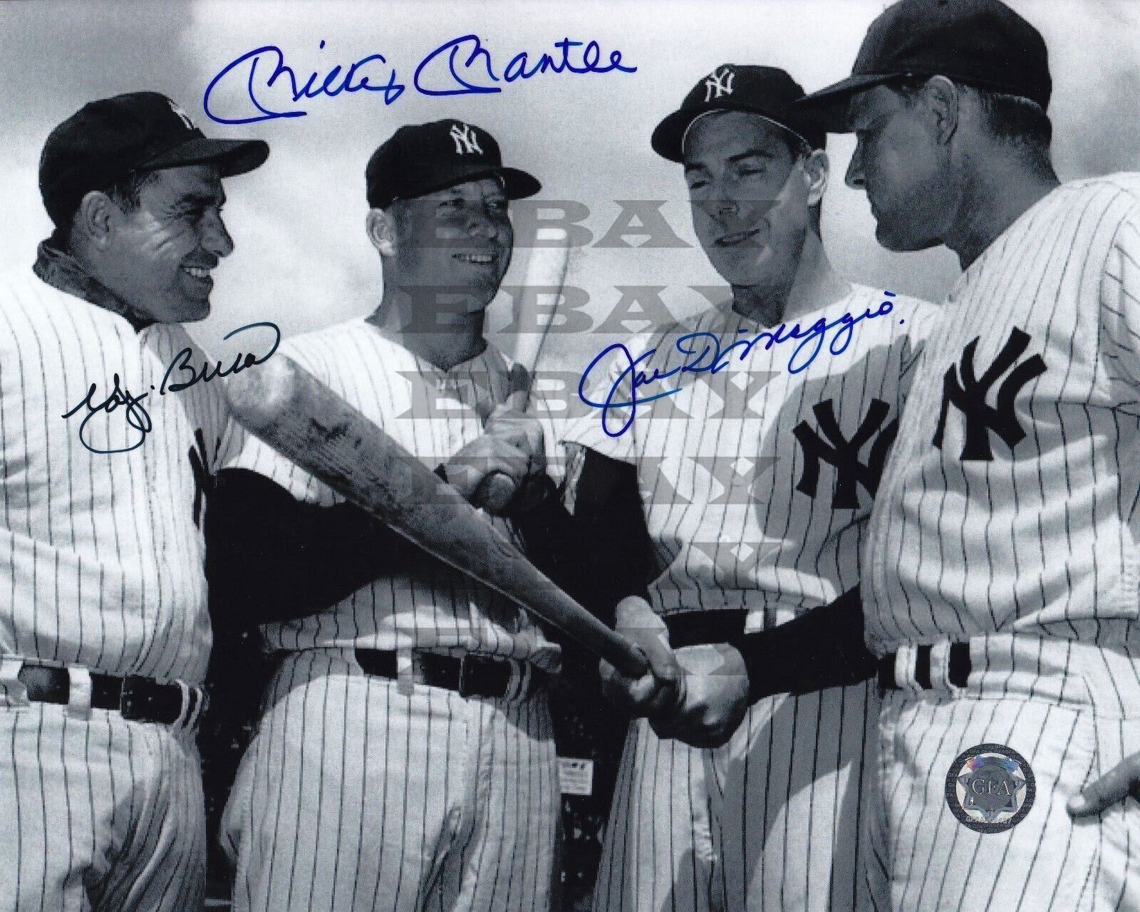 GFA YOGI BERRA & JOE DIMAGGIO signed 8x10 autographed Photo Poster painting Reprint