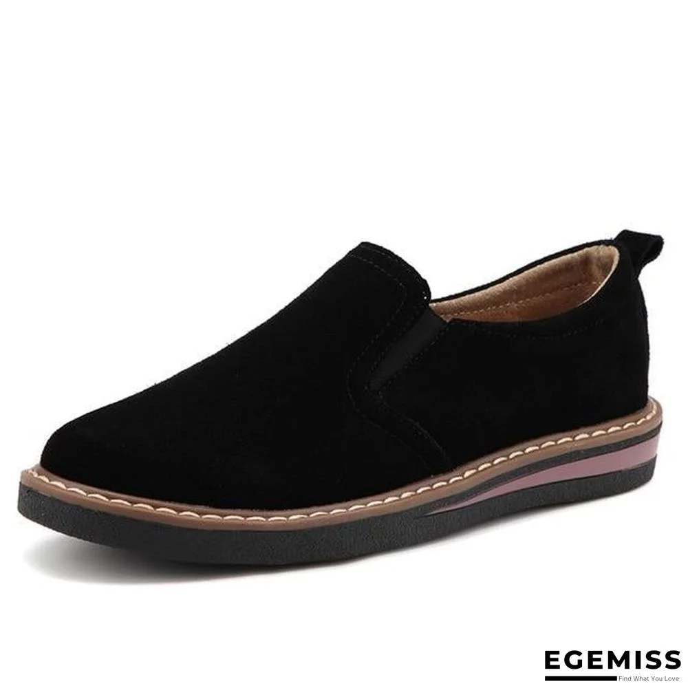 Women Moccasins Flats Genuine Leather Slip On Suede Loafers Shoes | EGEMISS