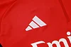 Joyfball 2025/2026 Kids Size Arsenal Half-Pull Training Suit Red Football Shirt 1:1 Thai Quality