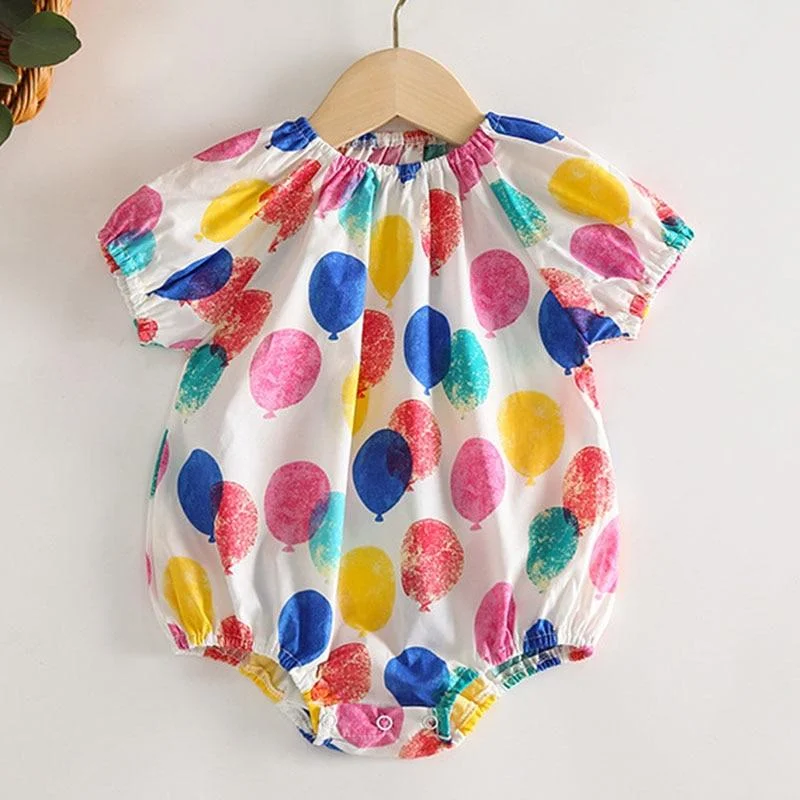 Summer Baby Girl Straps Shorts Rompers Kids Baby Girl Flower Jumpsuit Kids Baby Girl Rompers Newborn Clothes Clothes