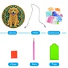 Diamond Painting Dog Pendant for Home Garden
