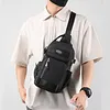 Men Casual Chest Bag Multi Pocket Multifunction Waist Bag Waterproof Commute Bag