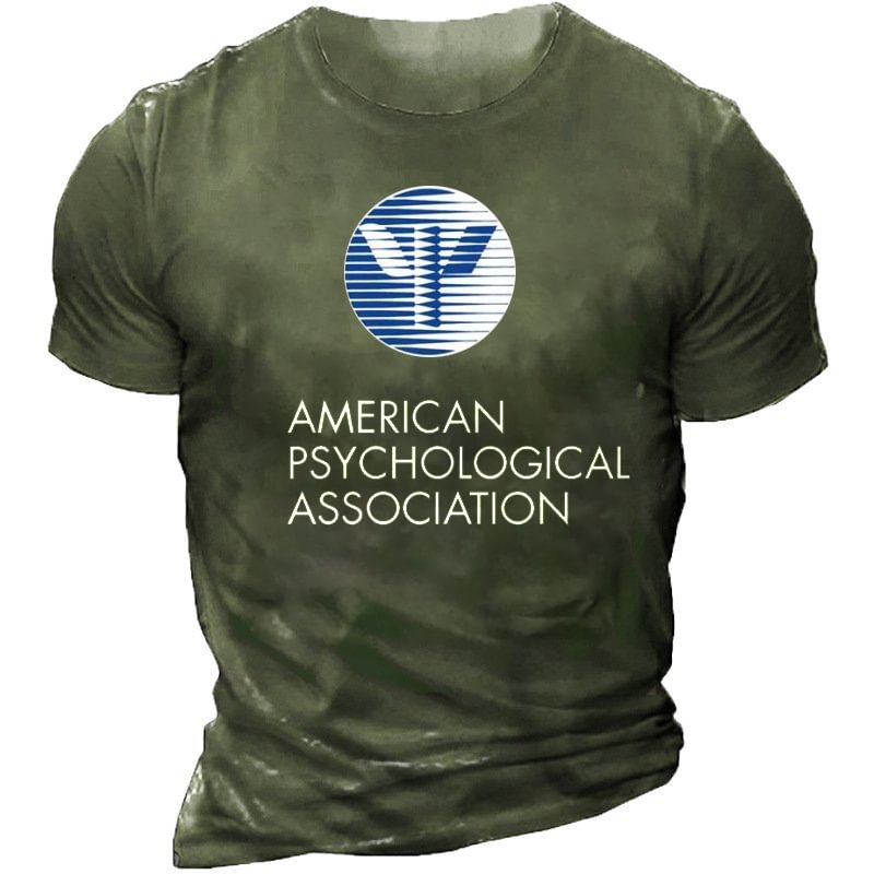 Men's Casual "APA" Printed Short Sleeve T-shirt