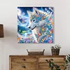 (Pre-Framed)Wolf-Special Shape Diamond Painting Kit(25x25cm)