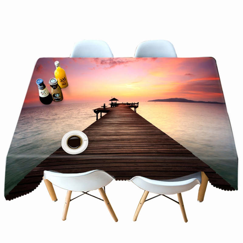 

Bamboo Bridge - 3D Tablecloth, 140*210cm, 501 Original
