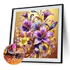 Bl&uuml;hende Blumen - speziell geformtes Diamantgem&auml;lde - 30*30cm