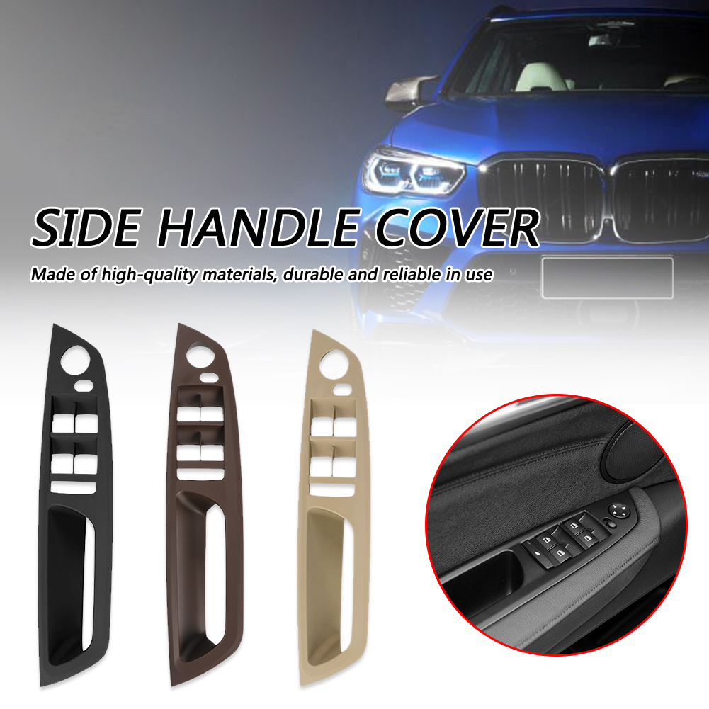 

Car Driver Side Door Panel Inner Handle Trim Cover for BMW X5 E70 X6 E71, Beige, 501 Original