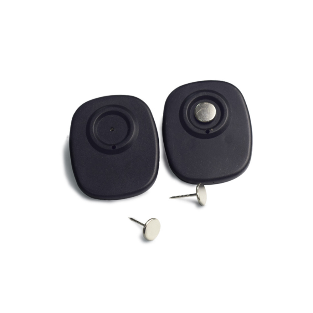 8.2mhz Security Eas RF Alarm Security Square Tag RF Remove Security Tag With Lanyard