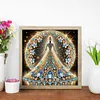 Fille en jupe habill&eacute;e - peinture au diamant de forme sp&eacute;ciale - 30 * 30cm