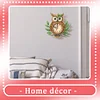 2Pcs Owl DIY Diamond Painting Ornament with Clock Function Home Craft Decor Art