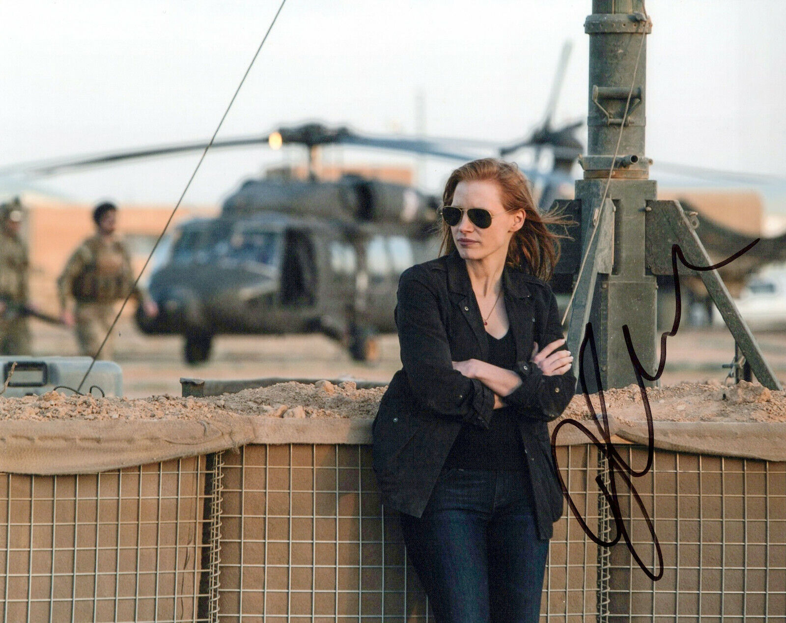 Jessica Chastain Zero Dark Thirty autographed Photo Poster painting signed 8x10 #3 Maya