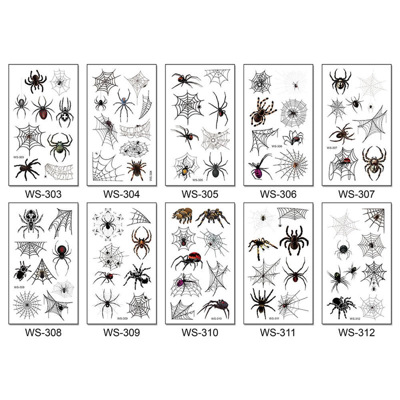 Halloween Spider PVC Tattoos & Body Art 1 Piece