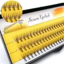 Khalesexx Lashes Fashion 60pcs Professional Makeup Individual Cluster Eye Lashes Grafting Fake False Eyelashes Free Shipping