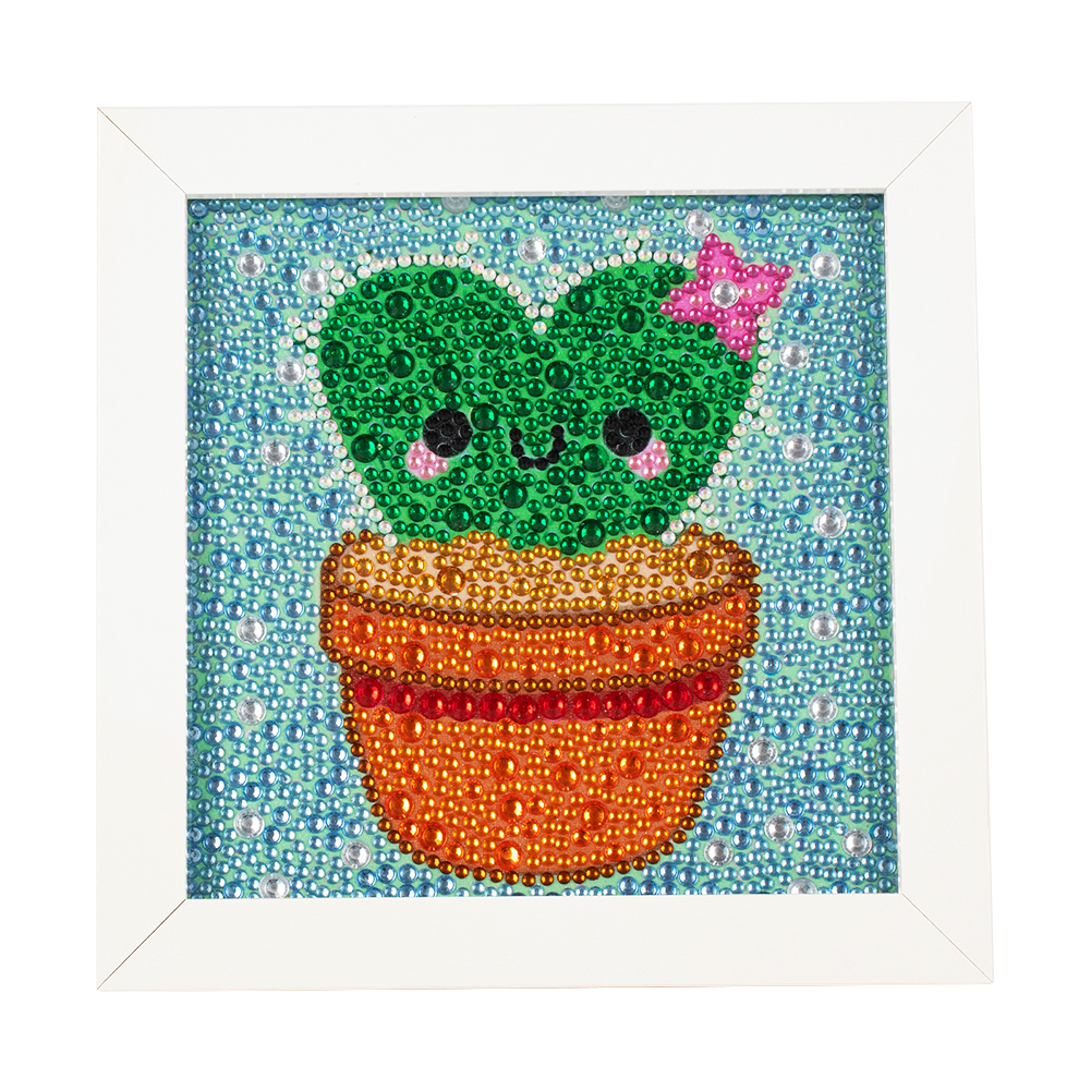 

Cartoon Plant - Crystal Special Shaped Diamond Painting - 18*18CM, 501 Original