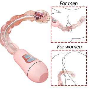 Bendable Vibrating Beads Butt Plug