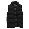 Men's Classic Stand Collar Puffer Vest - Lightweight Padded Outerwear Bodywarmer Body Warmer with Pockets by Inlyline